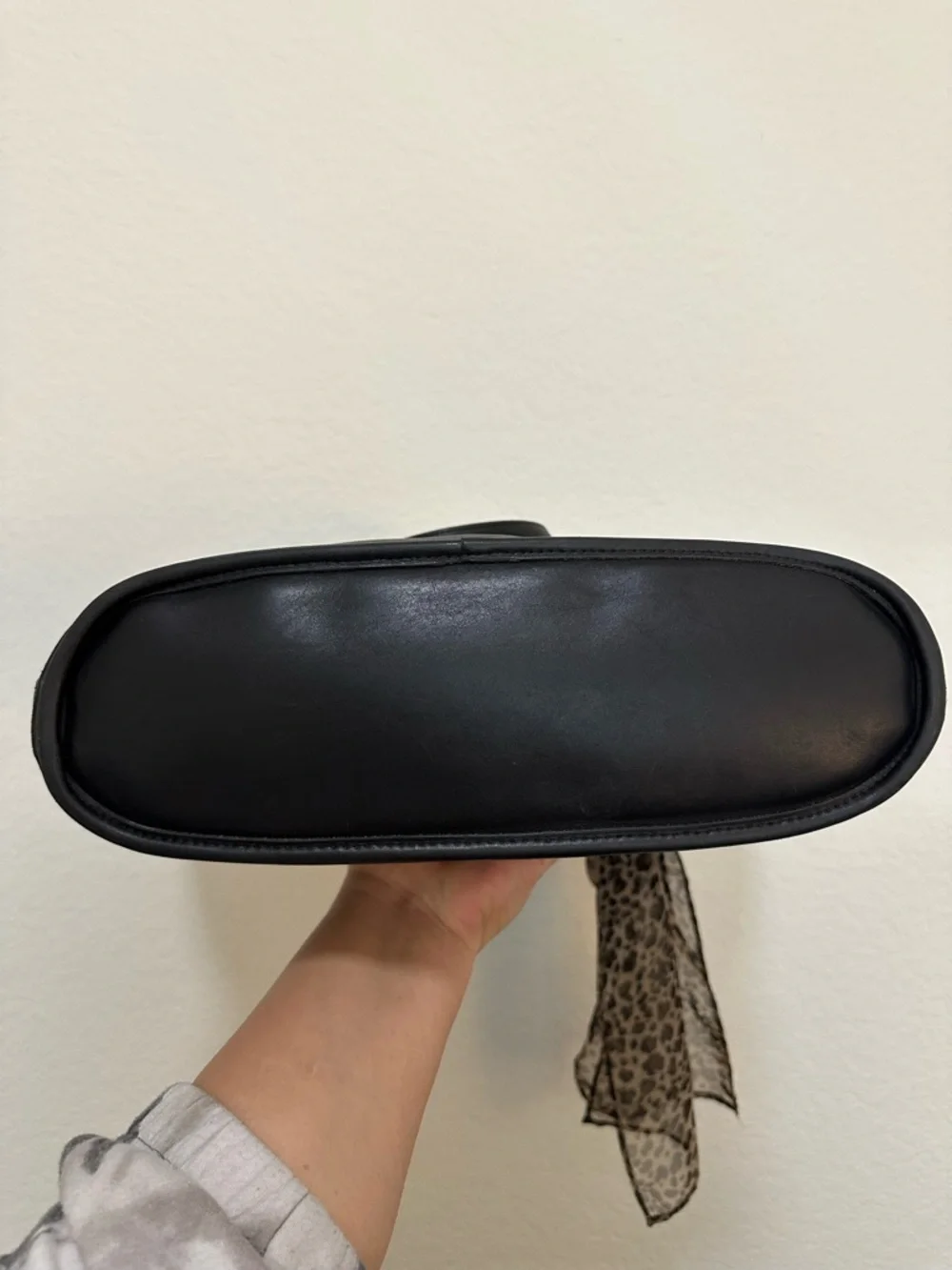 Vintage 1997 Coach Black Leather Tribeca Shopper Tote Bucket Bag - Picture 3 of 8